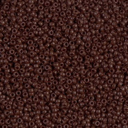 Miyuki rocailles kralen 15/0 - Opaque chocolate 15-409